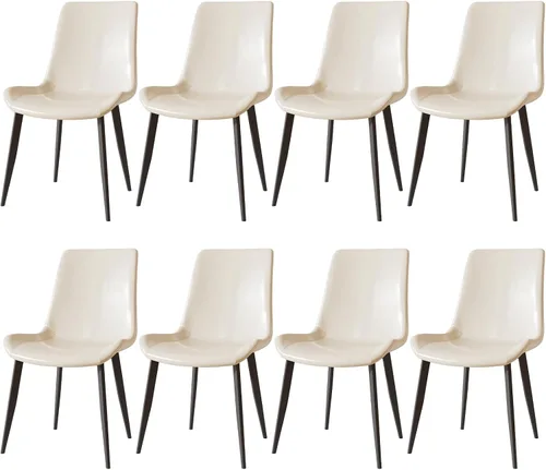 Miniatura 26 de Sillas de Comedor, Sillas de Comedor Modernas de Cuero PU, Sillas de Comedor con Patas de Metal Resistentes, Sillas de Cocina con Asiento Tapizado