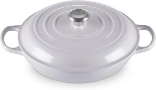 Miniatura 10 de Le Creuset Braiser Signature de hierro fundido esmaltado, 5 cuartos de galón, Flame Llama