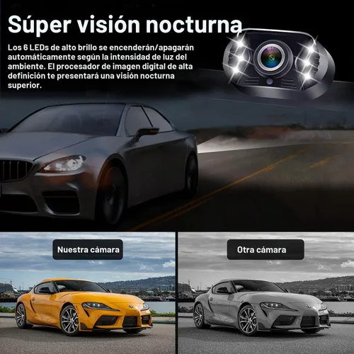 Miniatura 4 de Cámara de Copia de Seguridad con Fácil Instalación Plug-Play: Cámara de Visión Trasera HD 1080P Sin Retraso, Impermeable - Visión Nocturna Clara