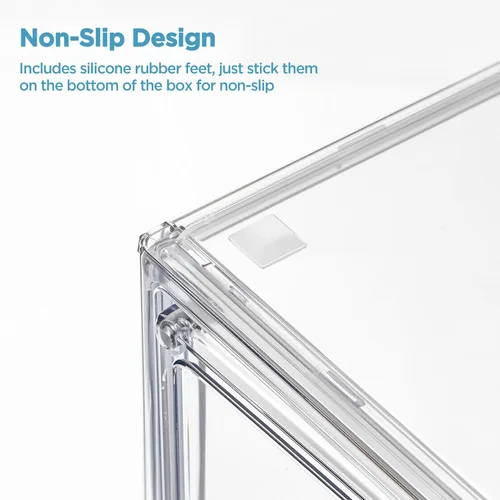 Miniatura 8 de HBlife Baby Bottle Storage Organizer for Countertop Cabinet, 3 Tiers Adjustable Clear Acrylic Bottles Storage Station Case Box Container with 2