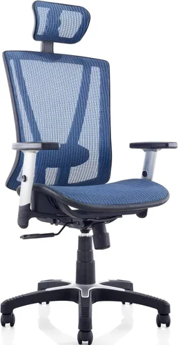 Miniatura 10 de Silla de oficina ergonómica ajustable negra de 53 pulgadas de alto, silla ergonómica de oficina en casa, silla ergonómica con reposacabezas, sillas