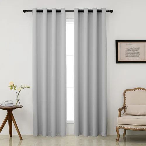 Miniatura 33 de Pickluc Cortinas Opacas Azul Marino para Sala de Estar, Cortinas Bloqueadoras de Luz con Ojales, Aislamiento Térmico, Reducción de Ruido, 52 Azul