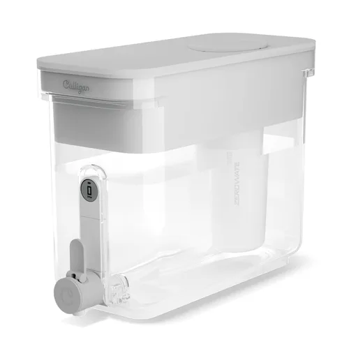 Culligan con tecnología ZeroWater - Dispensador de filtro de agua de 32 tazas – Incluye filtro de agua avanzado de 5 etapas, certificado para