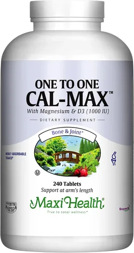 Miniatura 8 de Suplemento de calcio de 500 mg con vitamina D3 (1000 UI) y magnesio (500 mg) - Soporte para huesos, dientes y articulaciones para hombres y mujeres