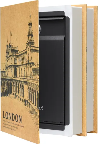 Miniatura 6 de Barska Caja de seguridad oculta de doble libro portátil para almacenamiento oculto seguro y discreto de objetos de valor y artículos personales