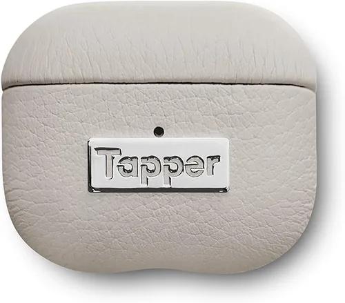 Miniatura 8 de Tapper Funda de cuero negro / chapado en oro de 18 quilates para AirPods (3ª generación)