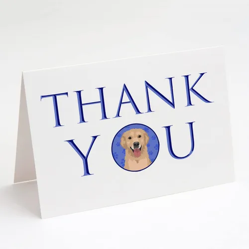 Miniatura 23 de Caroline's Treasures CK8919GCA7P - Tarjetas de felicitación y sobres de agradecimiento tricolor #1, diseño de pastor australiano, color negro, Blanco