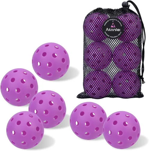 Miniatura 19 de Pickleball Balls 6 Pack 12 Pack- 40 Holes Outdoor Pickleball with Bag, Perfectly Balanced, High Bounce, Crack-Resistance，USAPA Standard - Multiple
