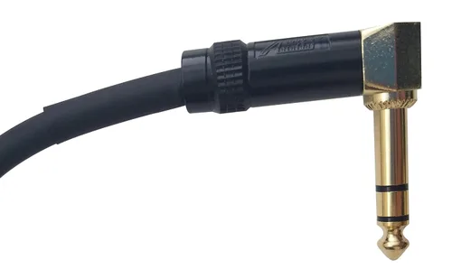 Miniatura 4 de Audio2000'S E20103P2 - Paquete de dos cables XLR hembra de 3 pies a TRS chapados en oro de 1/4 pulgadas en ángulo recto