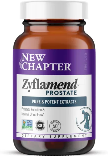 New Chapter Suplemento de próstata Zyflamend con palma enana americana + aceite de semilla de calabaza + cúrcuma para la salud de la próstata