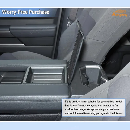 Miniatura 6 de Aunginsy Funda para caja de almacenamiento oculta compatible con Toyota Tundra 2022 2023 2024 2025 2026, bandeja organizadora de consola central