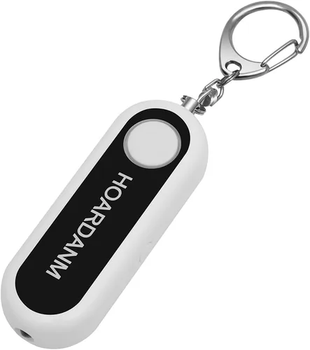 Miniatura 8 de Alarma personal para mujeres, niñas, alarma de seguridad personal simple, luz estroboscópica LED extra, llavero de autodefensa de seguridad, cuernos
