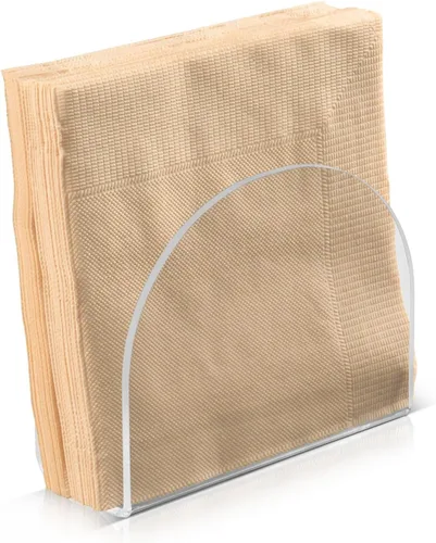 Miniatura 14 de Servilletero beige para mesa, dispensadores de servilletas de tejido acrílico, servilleteros de cóctel transparentes para encimeras, hotel
