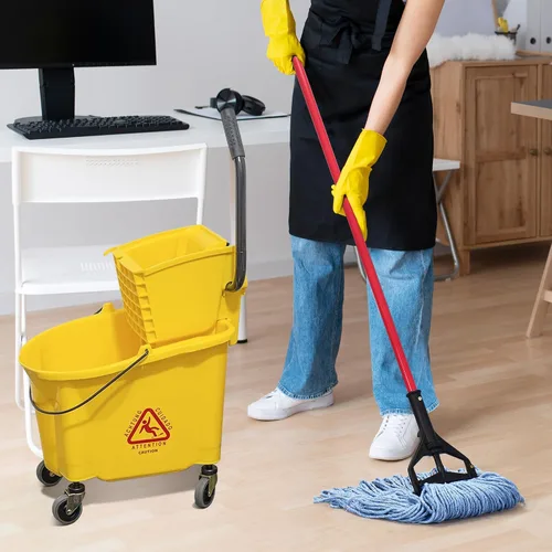 Miniatura 4 de Matthew Cleaning Cabezal de Trapeador de Servicio Pesado Repuesto Comercial para Limpieza General y de Pisos, Cabezal de Repuesto de Hilo de Extremo