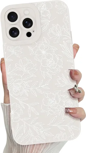 Miniatura 59 de MZELQ para iPhone 12 Pro Max, Funda de silicona con patrón floral de flores y girasoles, rosa, lindo, protección de cámara, funda suave y delgada