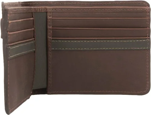 Miniatura 2 de VELEZ Carteras de cuero genuino para hombre, Café, Casual