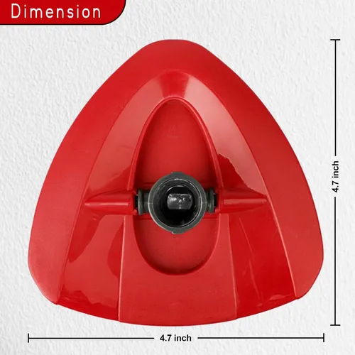 Miniatura 8 de Base de repuesto para fregona de 2 tanques, 2 piezas de 4.7 x 4.7 pulgadas, repuesto de cubierta de cabeza de trapeador triangular giratoria
