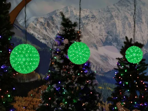 Miniatura 5 de Novelty Lights - Esfera de estrella de luz LED de 6 pulgadas con 50 luces, 100% verdadero parpadeo blanco cálido, bola de ornamento, cable
