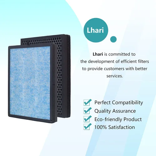 Miniatura 6 de Paquete de 2 filtros de repuesto AP1002 AP1002-RF, compatibles con purificador de aire AIRTOK AP1002 y purificador de aire Airthereal Pure Morning