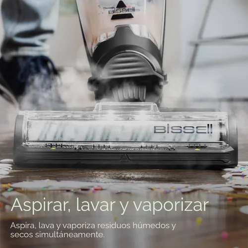 Miniatura 2 de BISSELL CrossWave HydroSteam - Aspiradora en seco y húmedo, aspiradora multiusos, lavado y vapor, fórmula desinfectante incluida, 35151
