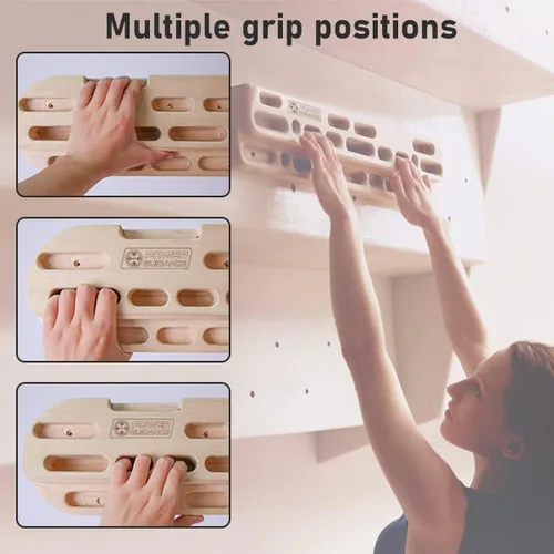 Miniatura 6 de POWER GUIDANCE Tabla de Agarre de Escalada en Roca, Fortalecedor de Manos de Madera, Ejercitador de Antebrazo para Escaladores y Atletas
