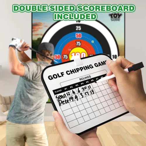 Miniatura 5 de TOY Life Chipping - Tapetes de práctica de golf, juego de golf, tapete de entrenamiento para interiores y exteriores, para adultos, familia, niños