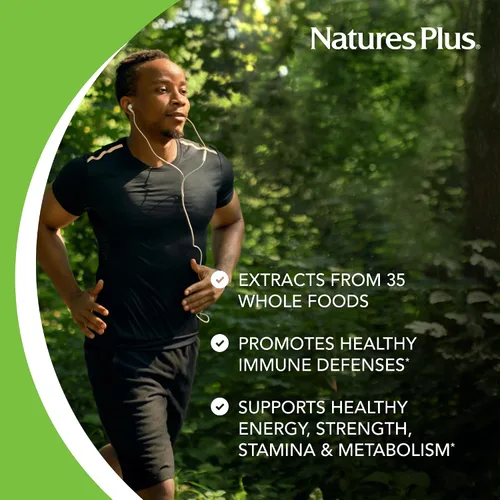 Miniatura 4 de Nature 's Plus – Fuente de la vida Jardín Orgánico de los hombres Multi, 90 Vegan tabletas