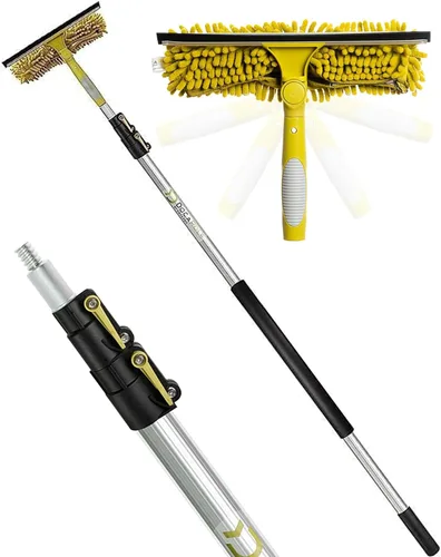 Miniatura 9 de DOCA Poste Telescópico de 7-30 Pies - Poste de Extensión para Limpieza, Plumero, Kit de Lavado de Ventanas, Rodillo de Pintura, Limpiavidrios - Kit