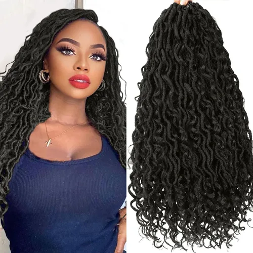 Miniatura 17 de Goddess Locs - Cabello de ganchillo de 12 pulgadas, 7 paquetes de rastas cortas de pelo sintético de ganchillo suave, trenzas de ganchillo