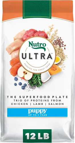 Miniatura 17 de Nutro Alimento seco para cachorros ultra alto en proteínas, trío de proteínas de pollo, cordero y salmón, bolsa de 3.5 libras