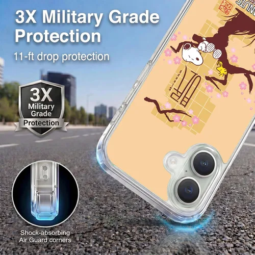 Miniatura 249 de Carcasa de gel para iPhone 7 Plus/iPhone 8 Plus, diseño de Snoopy Oriental de Peanuts, Badges