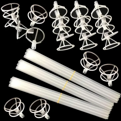 Miniatura 3 de Palitos grandes para globos con copas grandes, 35 juegos gruesos de 17 pulgadas de largo, transparentes Bobo para globos grandes de 10 a 30 pulgadas