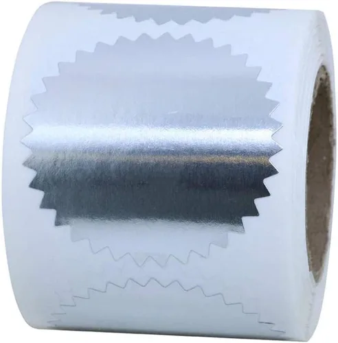 Veltec Etiquetas autoadhesivas brillantes de 2 pulgadas para certificados, sellos notariales, premios, relieve, sellos corporativos, 250 calcomanías