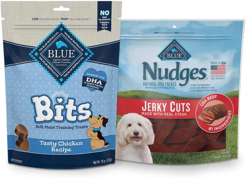 Blue Buffalo - Paquete variado de golosinas para perros, filete y pollo