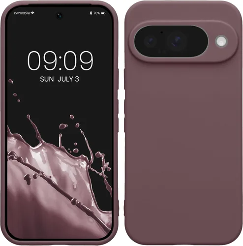 Miniatura 175 de kwmobile Funda compatible con Google Pixel 9 Pro - Funda protectora delgada de TPU para teléfono - Acabado mate suave - Negro mate