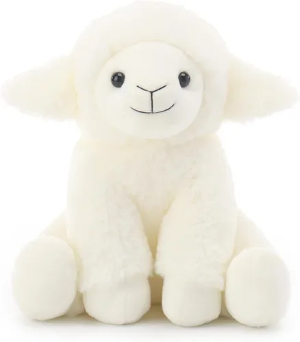 Apricot Lamb Toys - Peluche de oveja de cordero crema con orejas suaves y esponjosas (cordero crema, 8 pulgadas)