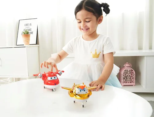 Miniatura 4 de Super Wings Paquete de 5 figuras de acción transformables Jett, Paul, Dizzy, Golden Boy y Sunny para niños preescolares de 3 a 5 años
