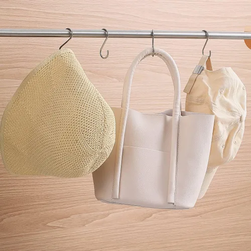 Miniatura 3 de Evanda Ganchos en S para colgar, paquete de 30 unidades, de acero inoxidable resistente, para sartenes de cocina, ollas, utensilios de cocina