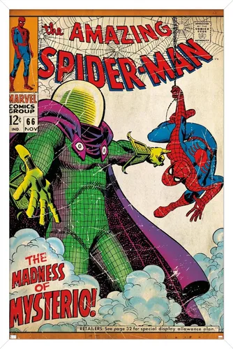 Miniatura 11 de Marvel Comics Spider-Man - Póster de pared Amazing Spider-Man #66, 22.4 pulgadas de largo x 14.7 pulgadas de ancho, versión premium sin marco