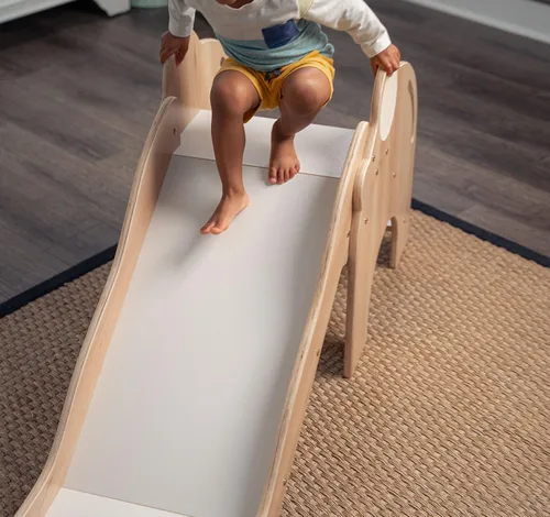 Miniatura 4 de Avenlur Nima - Tobogán interior con forma de elefante Montessori Waldorf, seguro, resistente y confiable, espacio de juego interior perfecto