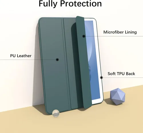 Miniatura 3 de Funda para iPad mini 5 (lanzado en 2019), ligera, delgada, con función de reposo/activación automática con soporte triple plegable, funda de TPU