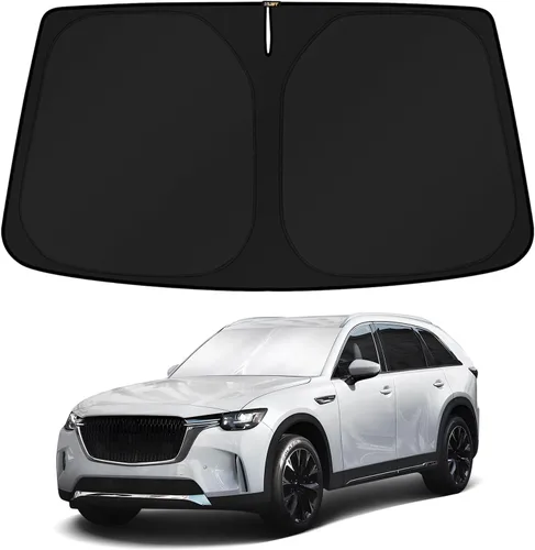 Miniatura 232 de KUST - Parasol plegable para parabrisas para Ford Ranger, accesorios 2019-2025 2026, parasol personalizado para ventana, protector solar plegable