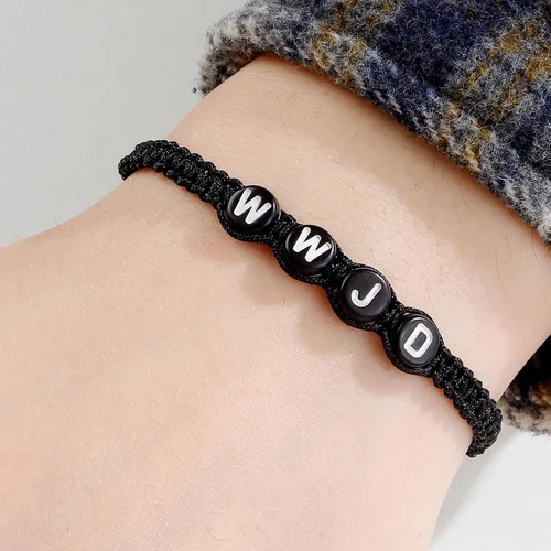 Miniatura 65 de Long tiantian WWJD - Pulsera con texto en inglés «What Would Jesus Do», pulseras WWJD para mujeres, pulseras W.W.J.D para hombres, joyería