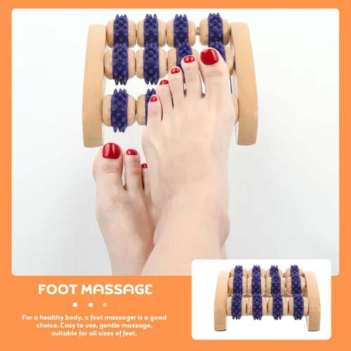 Miniatura 4 de Healifty Rodillo masajeador de pies portátil de 5.51 pulgadas, rodillo de masaje manual de pies para alivio muscular y relajación con cómodo diseño