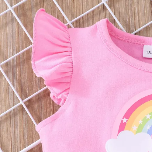 Miniatura 4 de Akyzic Vestido de tul para niños pequeños, disfraz de unicornio para cumpleaños, fiesta de princesa, falda tutú casual de verano para niñas