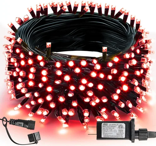 Miniatura 24 de TW SHINE - Luces de Navidad que cambian de color, 200 luces LED RGB de 66 pies, luces de Halloween para exteriores con control remoto, impermeables
