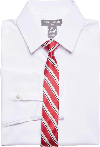 Miniatura 3 de Van Heusen Conjunto de camisa de vestir y corbata con botones y cuello de manga larga para niño