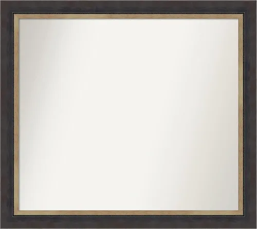 Miniatura 40 de Amanti Art Espejo personalizado, espejo de baño negro Astor, espejo de pared o espejo de tocador de baño sobre el fregadero (25 x 25 pulgadas)
