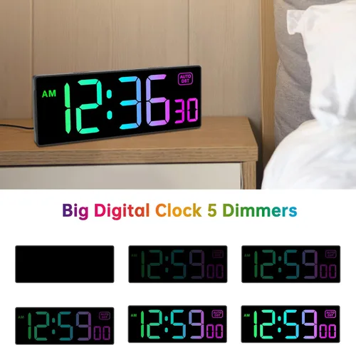 Miniatura 7 de Soobest - Reloj de pared digital con temporizador de cuenta regresiva remoto, temporizador eléctrico de segundos para gimnasio, sala de estar