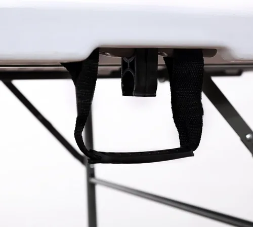 Miniatura 7 de Mesa plegable redonda bi-plegable interior al aire libre picnic fiesta camping casa en blanco
